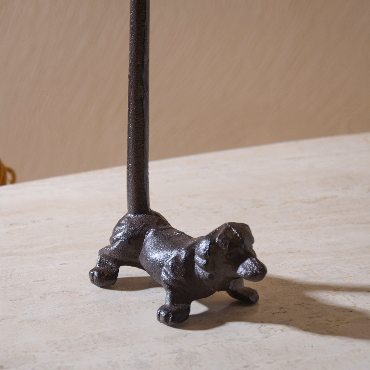 Vintage Iron Puppy Tissue Holder - TAOCASA