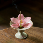 Incense Holder - Pink Orchid High-Foot - TAOCASA